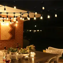 15 М США Plug E26 / E27 Открытый Теплый Белый 15LED Лампы Резиновая Проволока Строка Праздничный Лучший!