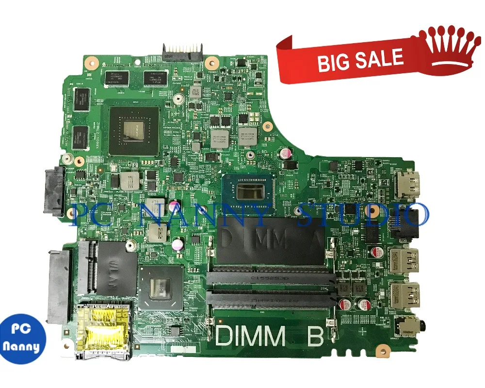 PCNANNY 01fk62 1fk62 для Dell inspiron 3421 5421 материнская плата ноутбука i5 3337U 12204 1 ddr3