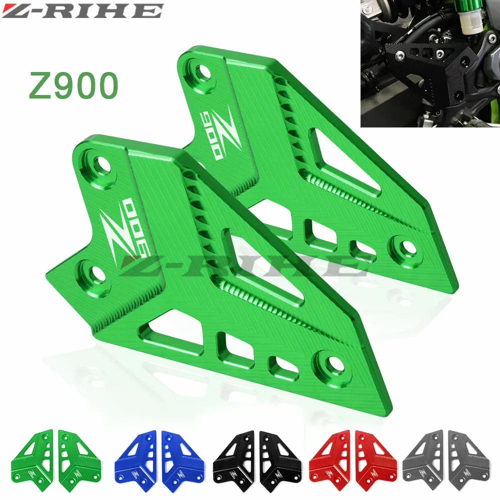 For Kawasaki Z900 2017 LOGO Foot Peg Protector Heel Protective Cover Guard Motorcycle Accessories Z900 Z 900