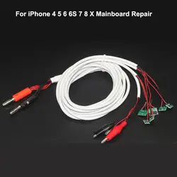 FEORLO для Iphone 4 5 6 6S 7 8 X материнская плата ремонт соединительный кабель DC Батарея ремонт ток тесты питание Кабель