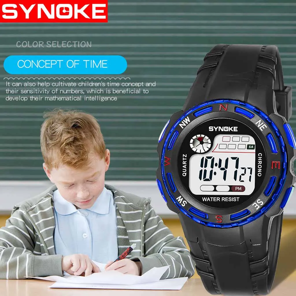 Универсальные детские часы светящиеся водонепроницаемые студенческие часы для мальчиков и девочек