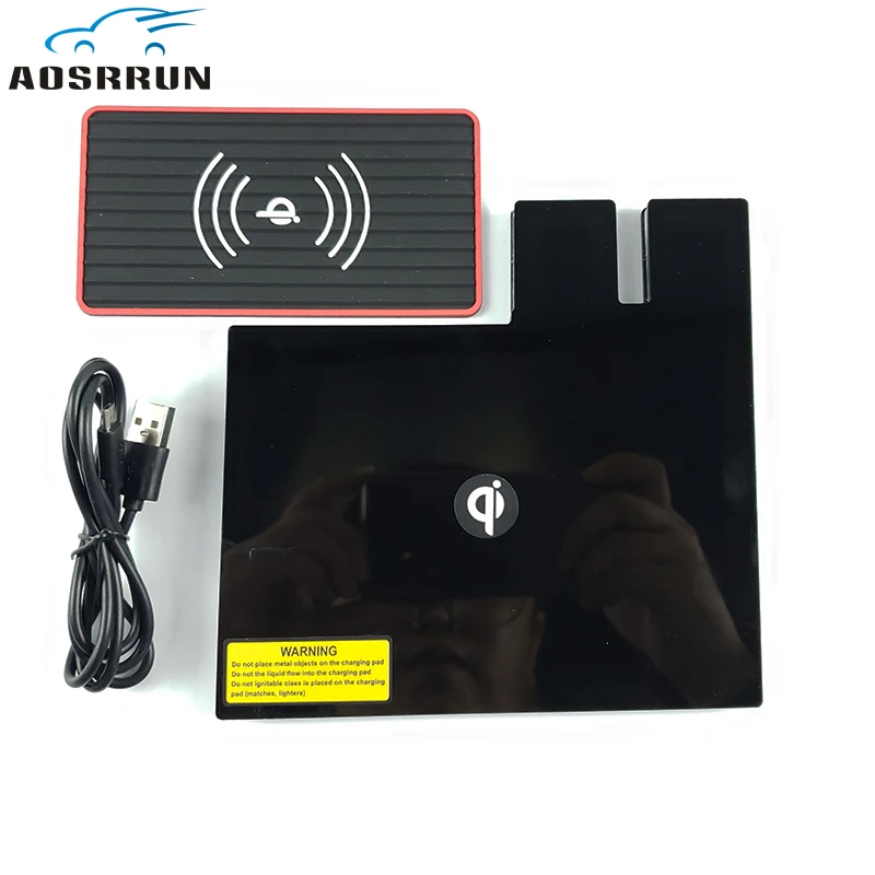 

car-styling Special on-board QI wireless phone charging Pad Car Accessories For Volkswagen GOLF 7 MK7 2014 2015 2016 2017 2018