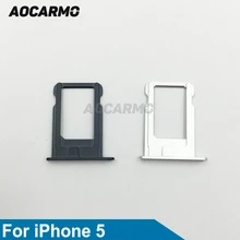 Aocarmo серебро/серый металл нано Sim карты лоток Слот держатель запасная часть для iPhone 5 5G