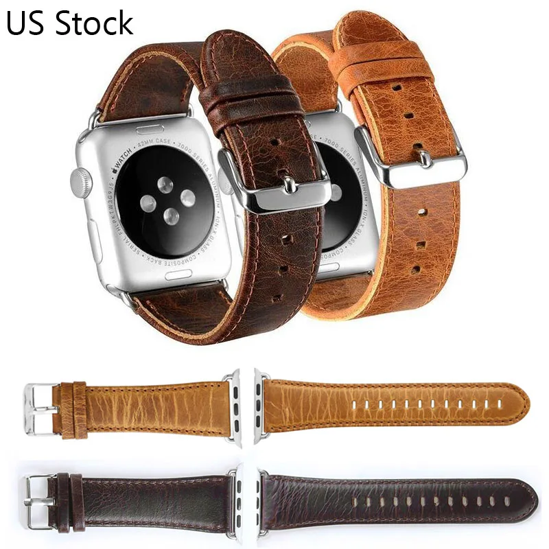 

Ремешок из натуральной кожи для Apple Watch Series 8 7 6 5 4 SE, браслет для iWatch 42 38 44 мм 40 мм 45 мм 41 мм