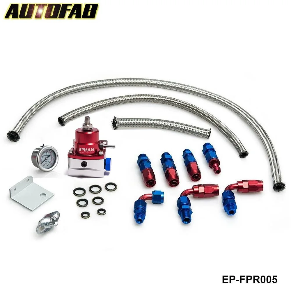 Prix pour Autofab-universal réglable régulateur de pression de carburant kit huile 0-160psi gauge universal-6an pour honda accord 03-05 af-fpr005 Prix pour Autofab-universal réglable régulateur de pression de carburant kit huile 0-160psi gauge universal-6an pour honda accord 03-05 af-fpr005