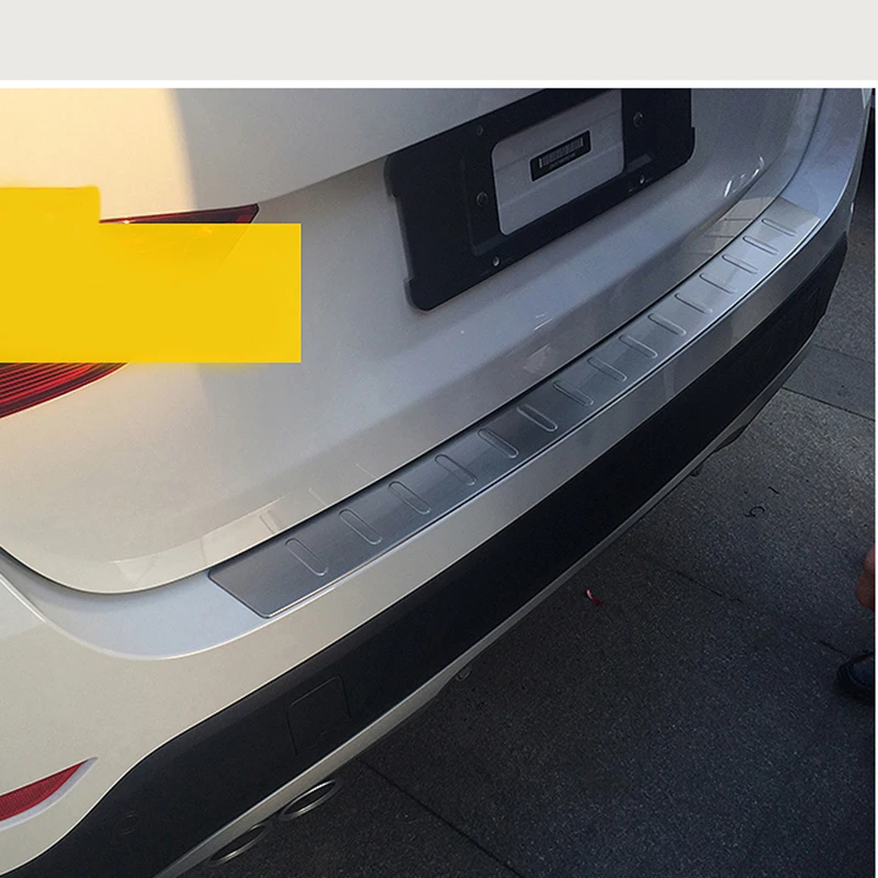 

REAR BUMPER PROTECTOR STEP PANEL BOOT COVER SILL PLATE TRUNK TRIM ACCESSORIES FIT FOR BMW X1 E84 2009 2010 2011 2012 2013-2015
