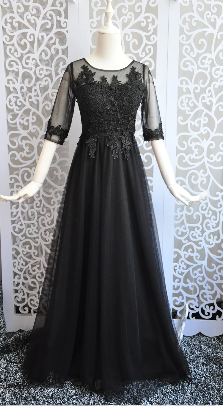 black long dress for party