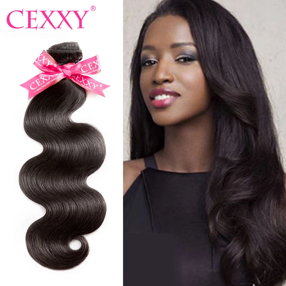 CEXXY 8A Virgin Hair Brazilian Hair Weave Bundles Body Wave 100 Human