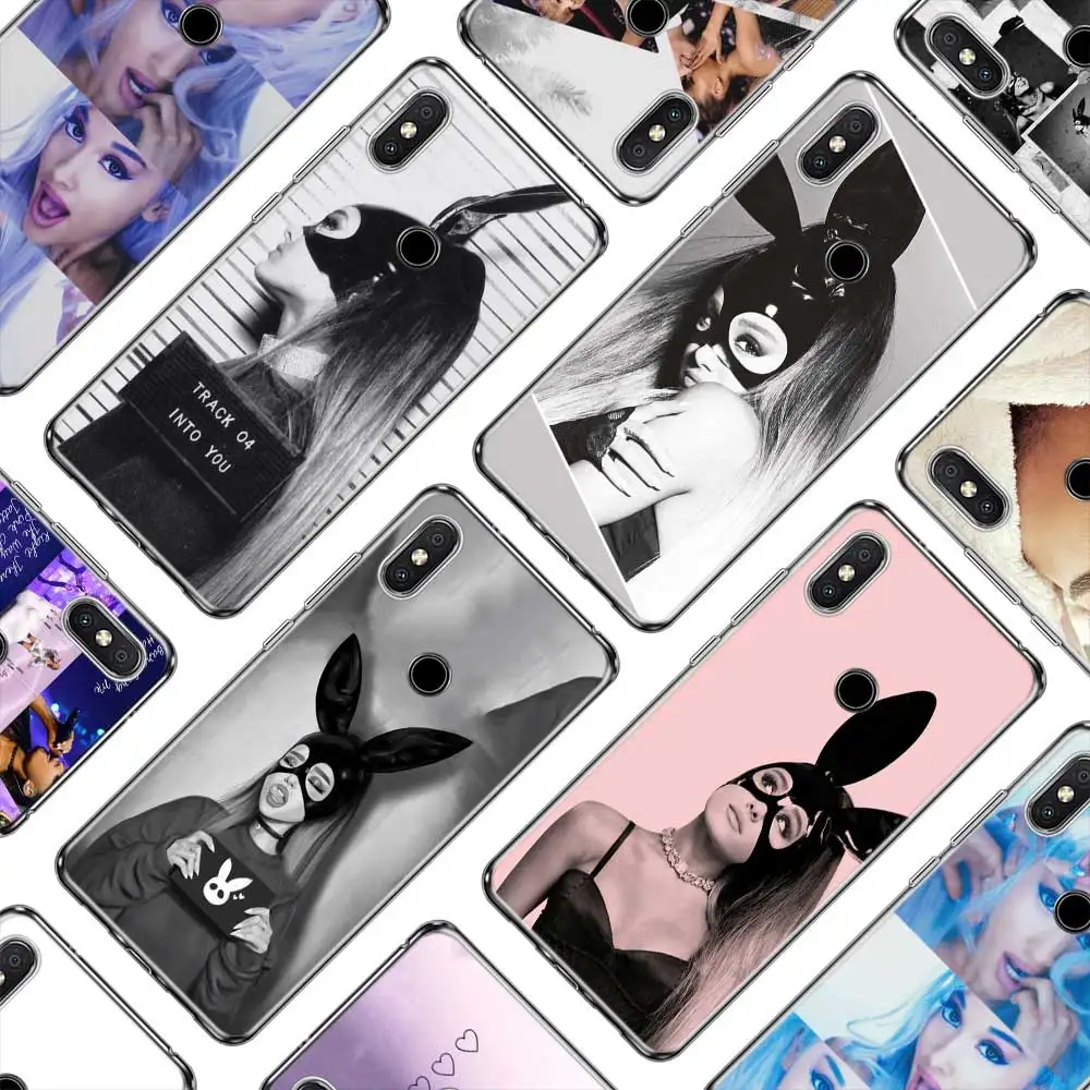 

Silicone Phone Case Ariana Grande for Xiaomi A1 A2 Redmi Note 4 4X 9 8 7 6 6A 5 5X 6X S2 Pro Lite Plus Cover