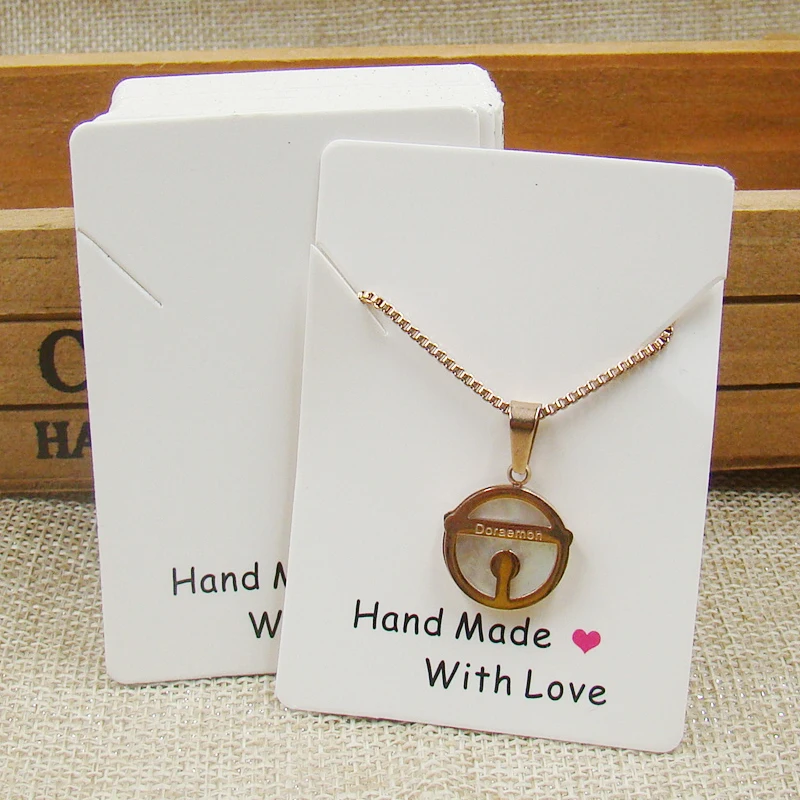 500card Per Lot Handmade With Love Printed Jewelry Kraft Paper 500card Per Lot Handmade With Love Printed Jewelry Kraft Paper Earring Display Cards Ng Card9 5cm Custom