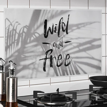 Wall stickers Creative Kitchen Oilproof Removable Wall Stickers Art Decor Home Decal Wallpapers For Kitchen High temperature