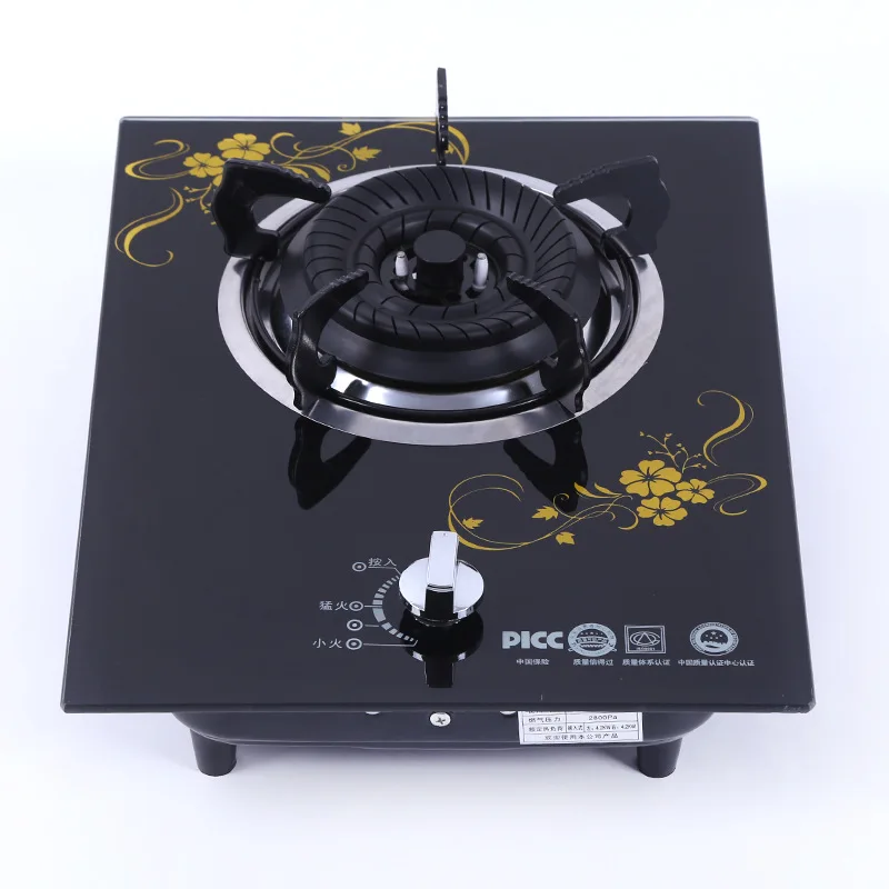 Embedded Tempered Glass Household Single cooker Built in Gas Hob Energy saving Liquefied Gas Cooktop Mini