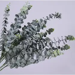 1 шт. эвкалипта искусственное растение с листьями Свадебная вечеринка декоративное оформление из цветов DIY Декор вечерние поставляет