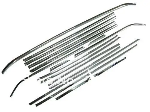 Car Styling Chrome Side Window Full Trim Set For Range Rover Evoque
