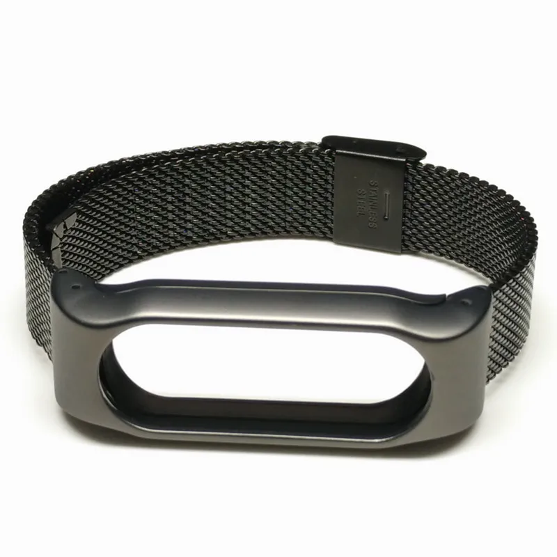  Группа 2 Металлический Ремешок Для Оригинала Xiaomi Miband ми 2 Смарт Браслет Браслет Серебряный Цвет Предпродажная 