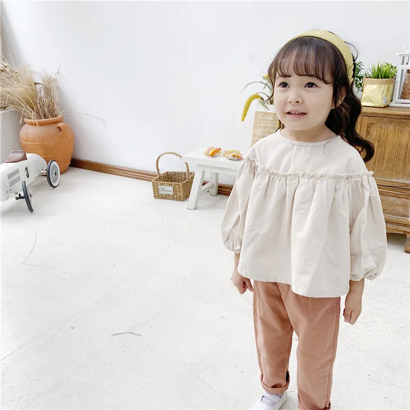 Primavera e Outono Anos de Idade das Crianças Cabolsa de Manga Bebê Camisas Meninas Crianças Novo 1-3 Comprida Camisa 2020 15 crianças casaco de manga comprida camisa