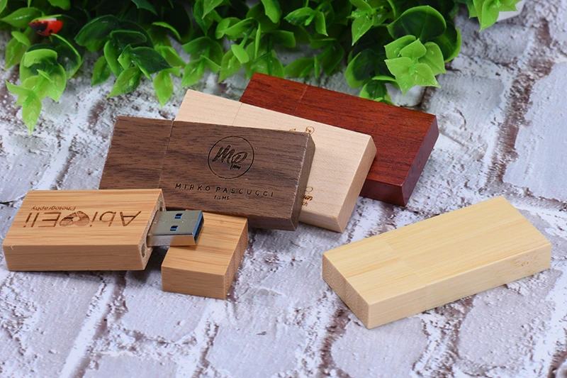 JASTER Прямая упаковка подарочной коробки bambu usb 2,0 флэш-карта памяти, Флеш накопитель для компьютера