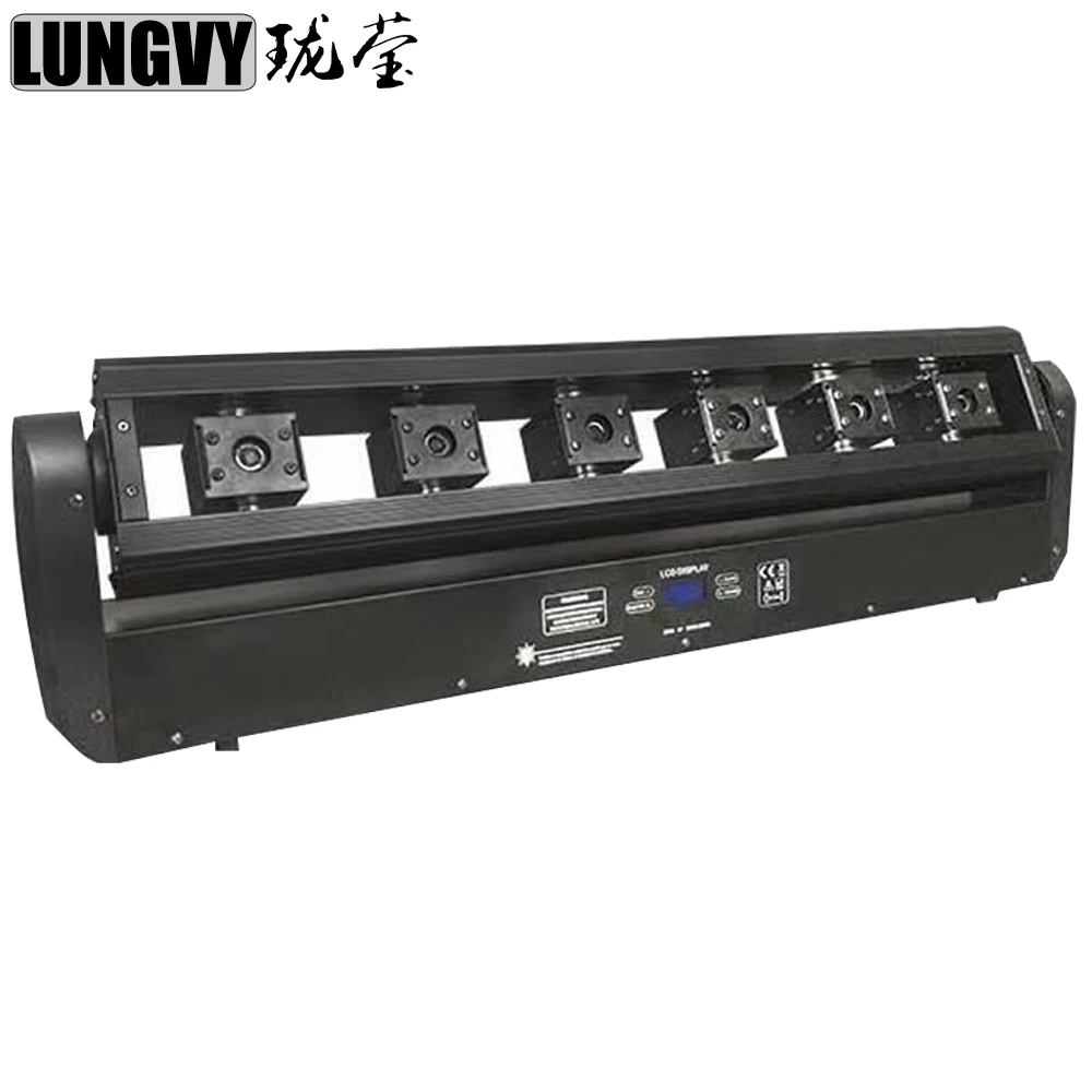 

Free Shipping 6 Eyes Moving Head Red Laser Light Show System Stage Disco Party lights DMX DJ equipment