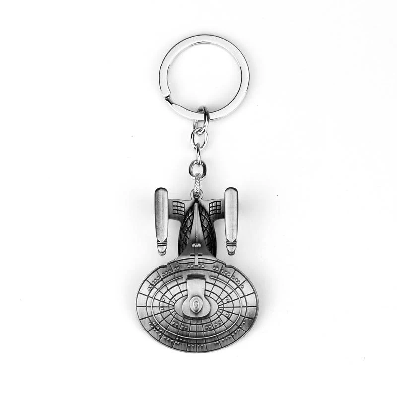 

Star Wars Spacecraft U.S.S. Enterprise Air Plane Charm Keychain Key Ring Pendant Film Collection Charms Key Chain Men Cosplay