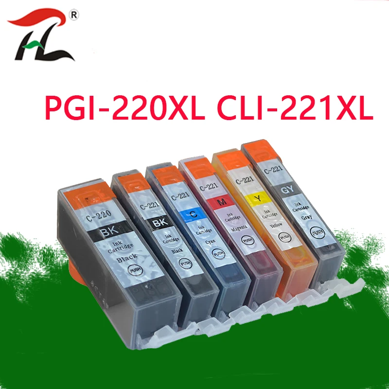 

PGI220XL CLI221XL PG 220XL Compatible Ink Cartridge for Canon MP540 MP545 MP558 MP560 MP568 MP620 MP638 MX870 IP4600 printer