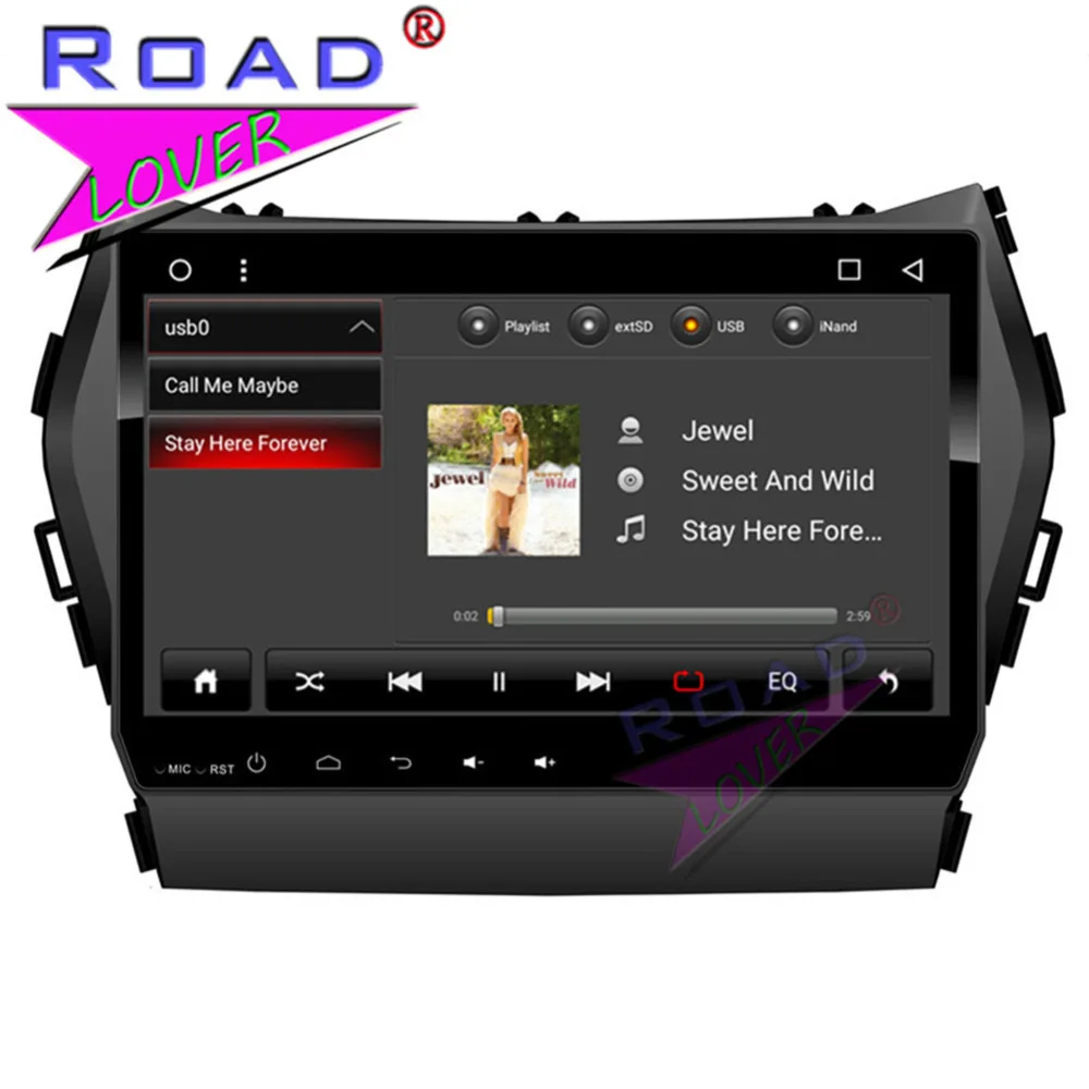 Roadlover Android 8,1 автомобильный мультимедийный плеер видео для hyundai Santafe 2013 стерео gps навигация Радио Automagnitol 2 Din без DVD