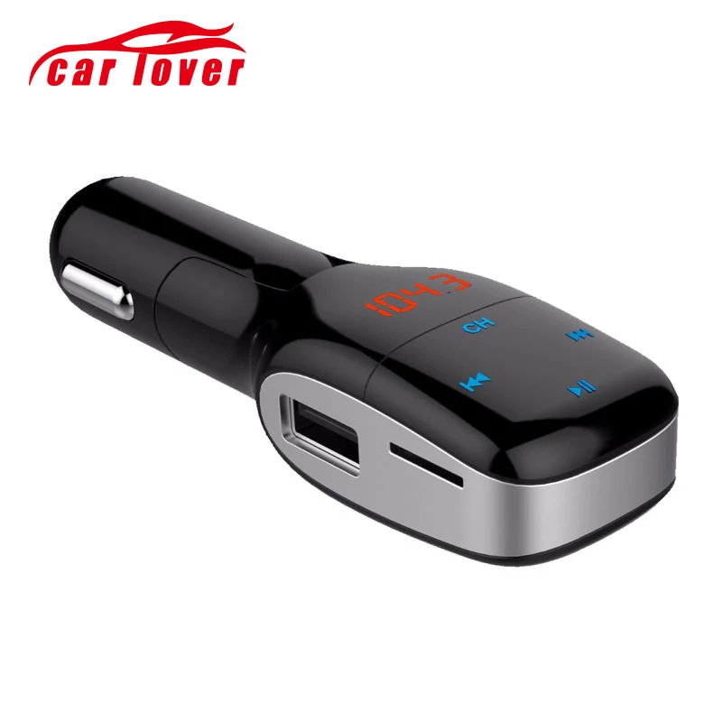 Car Wireless 2.1 Bluetooth FM Transmitter Handsfree Mirophone Calling 5V/3.1A USB Charger U Disk TF Card MP3 WAT Audio Player | Автомобили