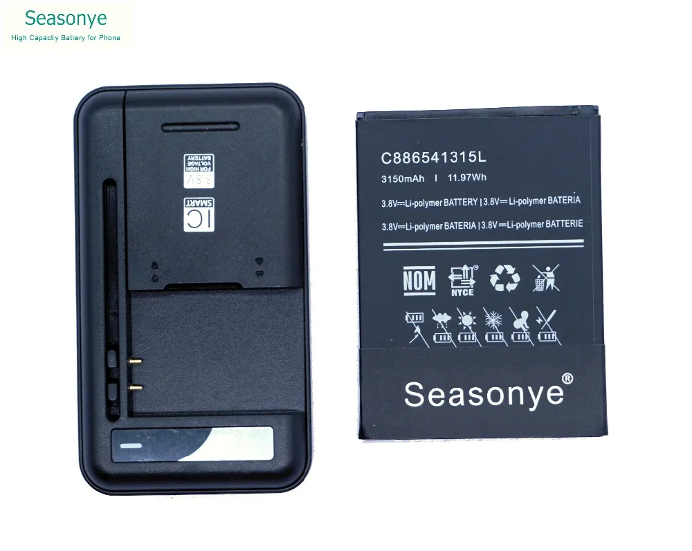 Seasonye 3150 мАч/11.97Wh C886541315L сменная батарея для телефона + универсальное зарядное