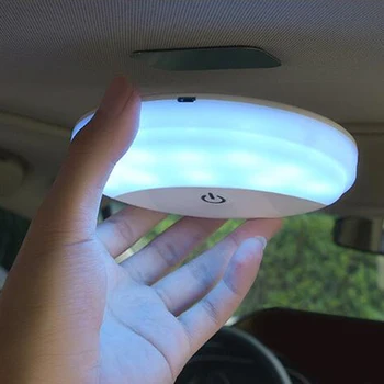 

Universal Car Reading Light USB Rechargeable White Blue Car LED Interior Roof Doom Lamp Magnetic LED Car Styling Night Light