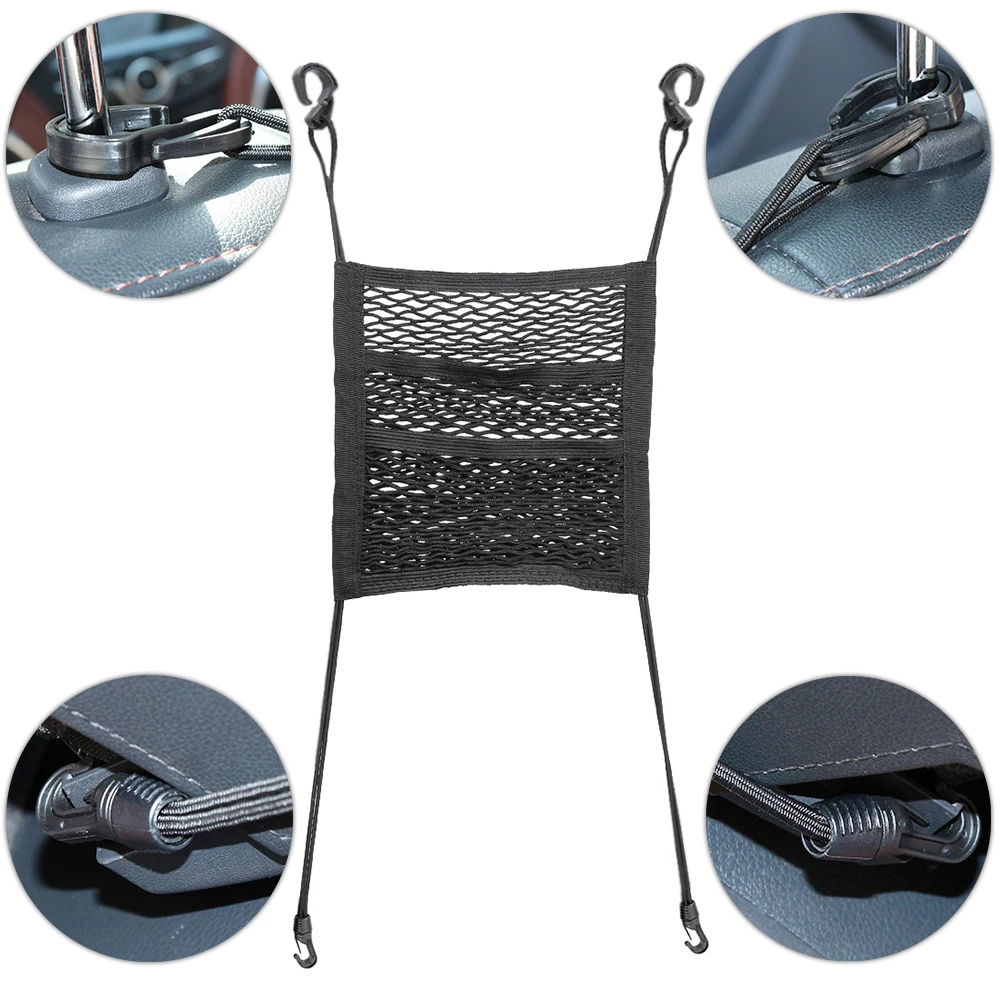 

Car Seat Storage Mesh Organizer Net for VW jetta Golf 6 POLO Passat Cruze kIA RIO K2 HYUNDAI IX35 Solaris For Skoda Opel Mokka