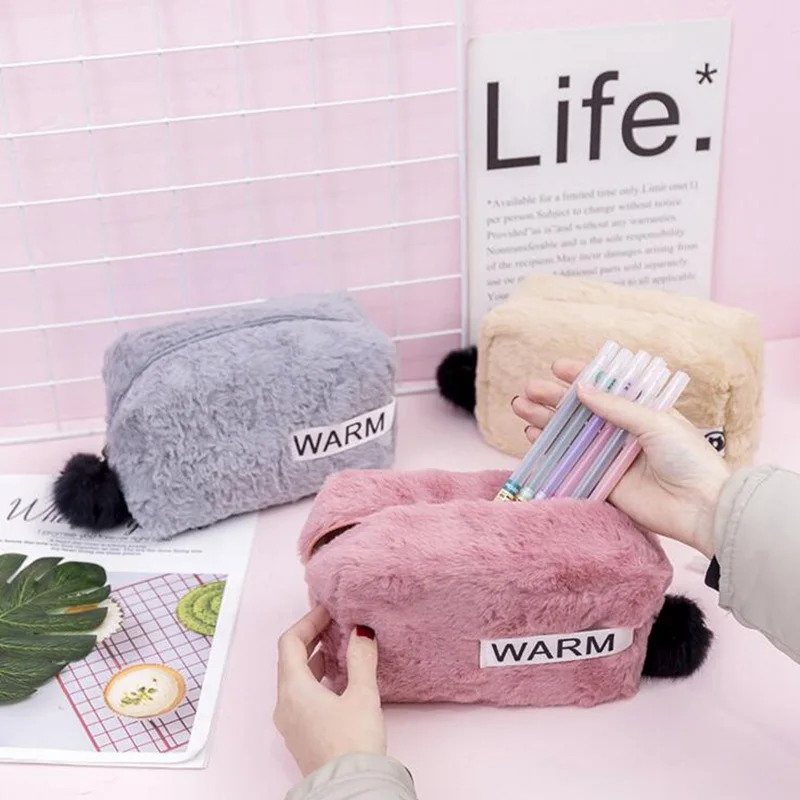 Large Capacity Plush Cosmetic Bag Multifunction Makeup Beauty Bag Pouch Fashion Portable Toiletry Make Up Case Necessarie Large Capacity Plush Cosmetic Bag Multifunction Makeup Beauty Bag Pouch Fashion Portable Toiletry Make Up Case Necessarie