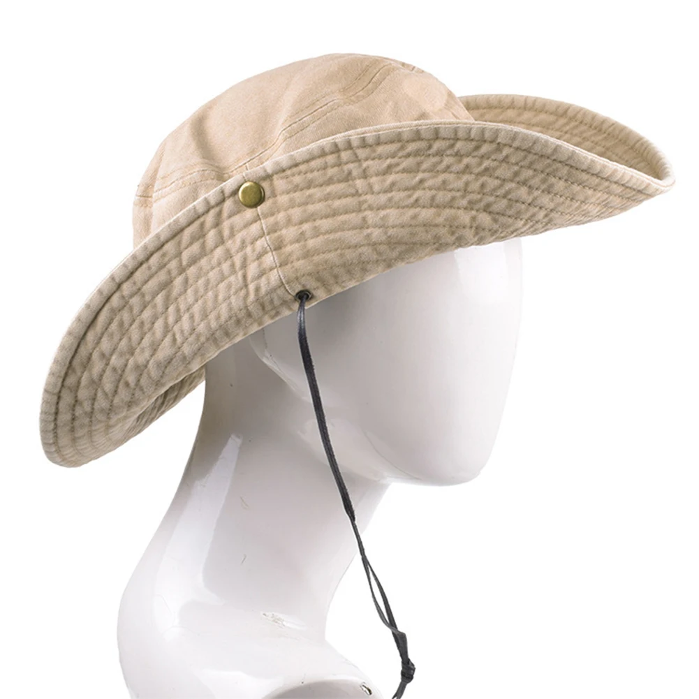 1 шт унисекс хлопок сплошной солнце с широкими полями шляпа ведро карго сафари Лето рыбалка пляж Туризм шляпа с защитой от воздействия УФ-излучения для мужчин и женщин