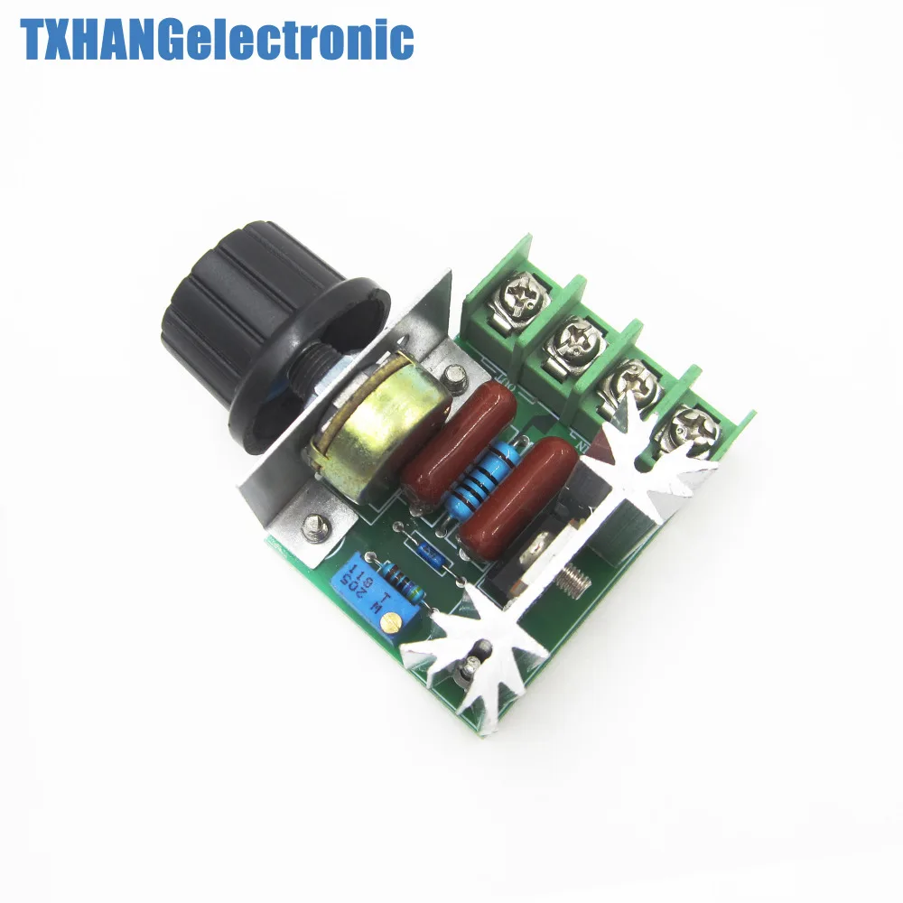 

1pcs 220V 2000W Speed Controller SCR Voltage Regulator Dimming Dimmers Thermostat