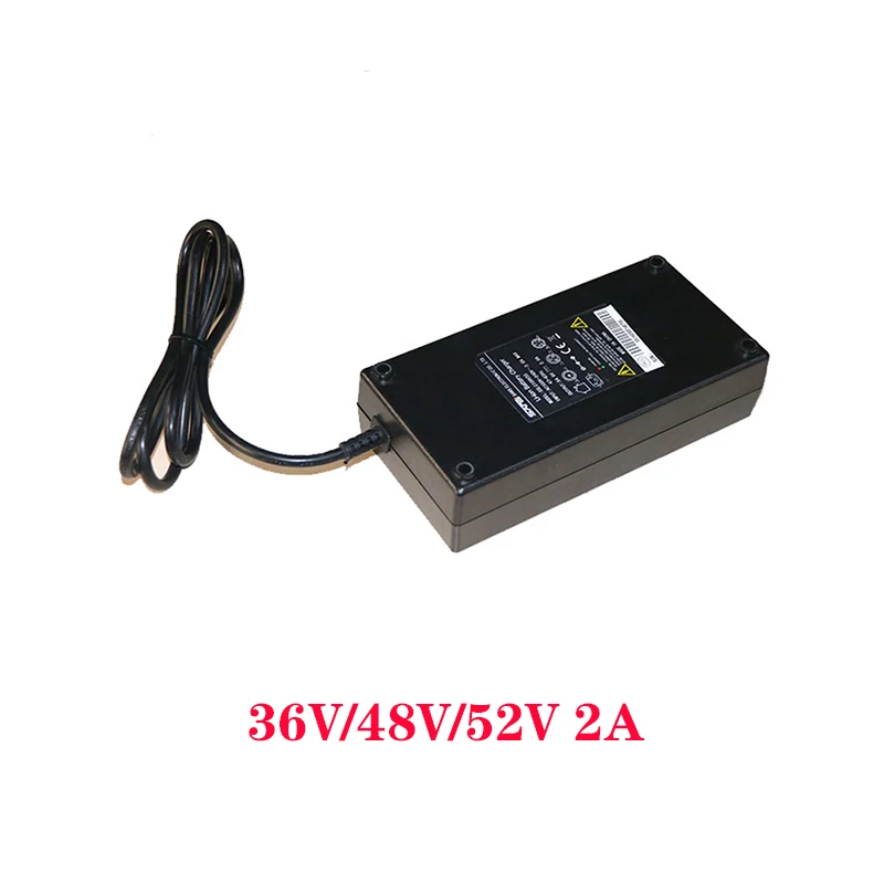 Clearance Mid-Drive Motor Accessories Ebike Battery Charger 36V2A/48V2A/52V2A Electric Bicycle Charger E Bike Lithium Battery Smart 0