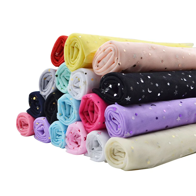 100x160cm Glitter Star Sequin Tulle Roll Organza Fabric for Wedding Decoration DIY Sewing Craft Tutu Dress Skirt Accessories 8