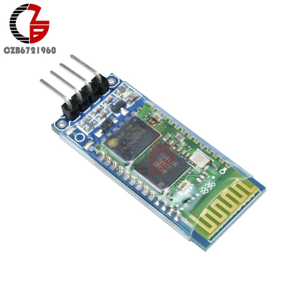 

4 Pin Wireless Bluetooth RF Transceiver Module HC-06 RS232 with Backplane
