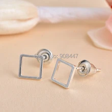 SMJEL 30 PCS-S064 Модные ювелирные изделия квадратные серьги для женщин Простые Geomoetric серьги-гвоздики мужские серьги Подарки