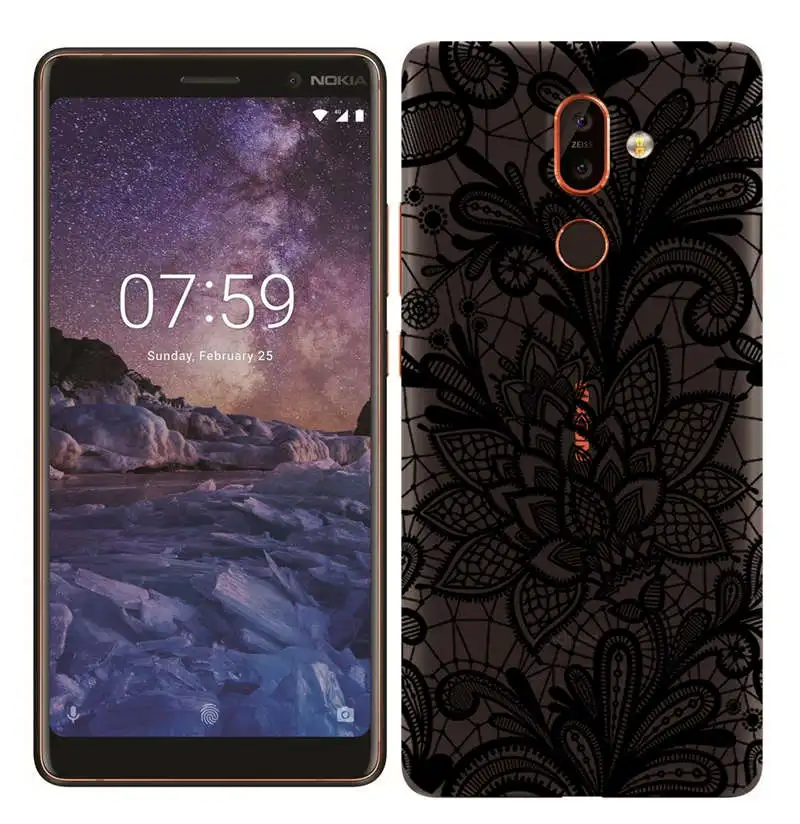 Silicone Case for Nokia 7 Plus 2.1 3.1 5.1 6.1 Soft TPU Painted Fundas for Nokia 3 5 6 7 8 Transparent Cover for Nokia X6 Shell  (3)