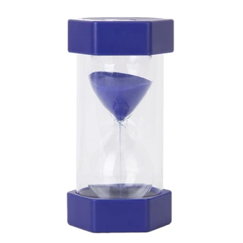 

Magic Plastic Hexagonal Cover Style 5 Minutes Hourglass Sandglass Sand Clock Timer (Blue)