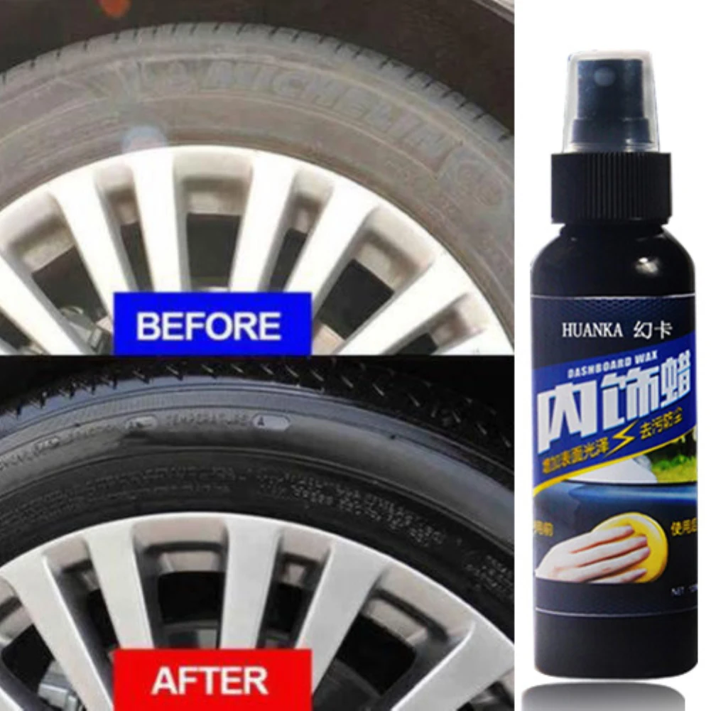 Multi-purpose Wax Tire-wheel Dedicated Refurbishing Agent Cleaner Auto Interior Cleaning Tool Tyre Gloss Polish Car Accessories