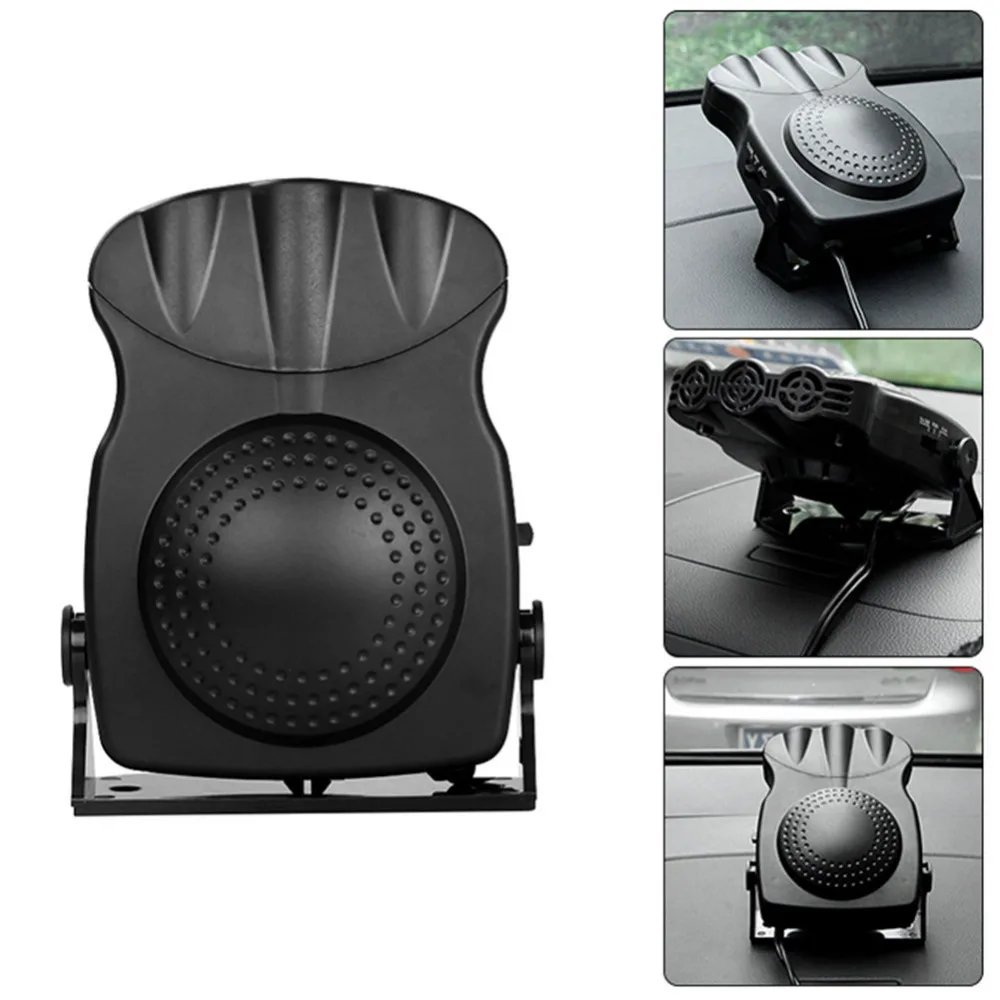 12 V 150 W фары для автомобилей Керамика Обогреватель Вентилятор охлаждения 3-розетка Defroster подушка безопасности-черный