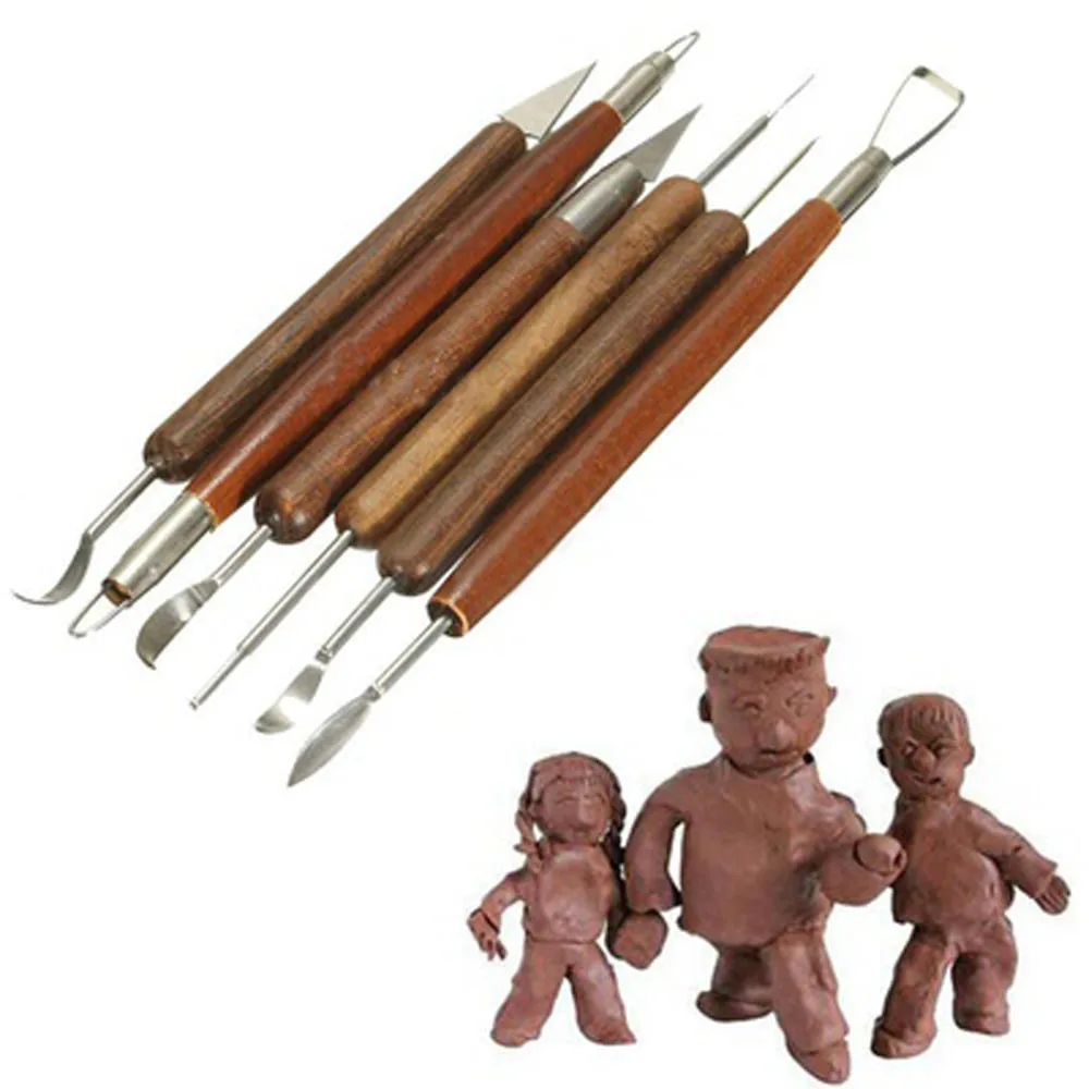 Buy Perfect Pack of 6 Clay Tools Polymer Clay Pottery