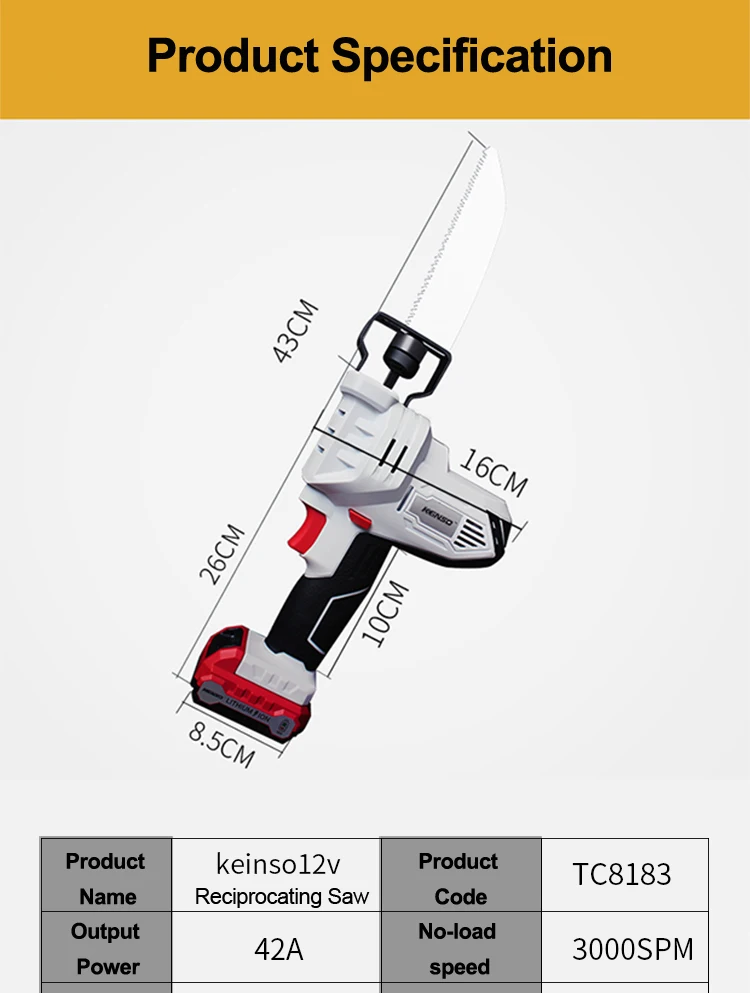 Kenso 12 В Портативный зарядки поршневые пилы Электрический ножовочное полотно для дерева mutifunctional механические инструменты с литиевой