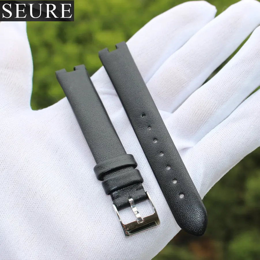 Подходит для gucci YA14140 кожа девочек GC часы группа notch | Наручные