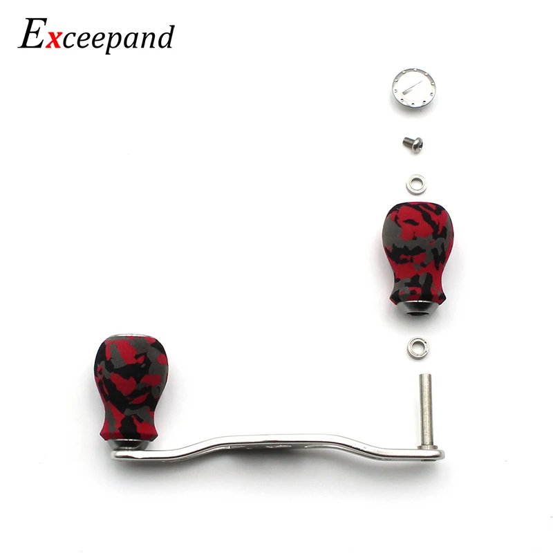 Exceepand Red Camouflage Knobs Fishing Reel Handle for Abu Garcia Daiwa Baitcasting Reel Repair Exceepand Red Camouflage Knobs Fishing Reel Handle for Abu Garcia Daiwa Baitcasting Reel Repair