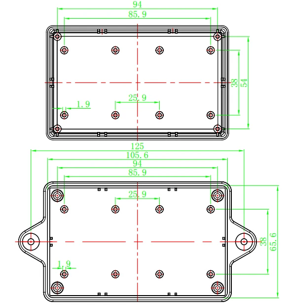 plastic box enclosure electronics junction housing abs plastic instrument enclosure project enclosure housing case szomk diy enclosure (4).jpg