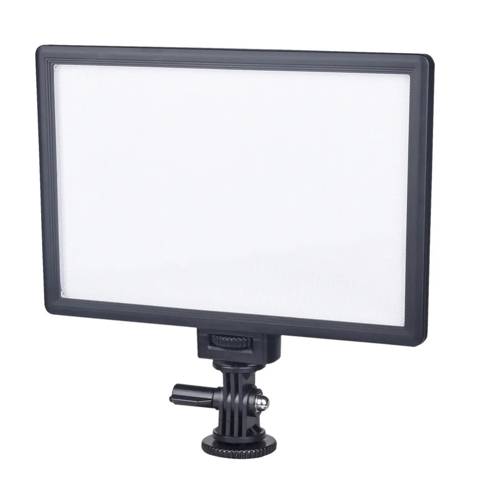 

L116B Ultra-thin Adjustable 3300K-5600K LED Video Light with hot Shoe Adapter for Canon Nikon Sony DSLR Camera Drop Shipping