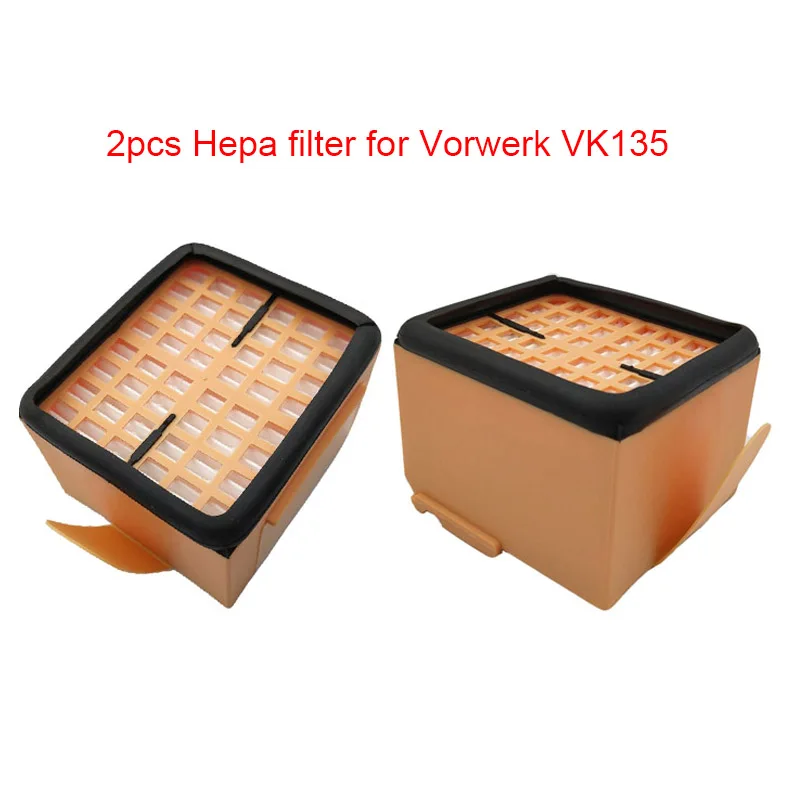 2X Filtri Per Vorwerk Folletto Vk135 Vk136 Filtro Hepa Aspirapolvere Vk369 135 136 Filtri Aspirapolvere Accessorio Di Alta Qualità