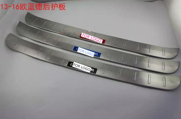 Нержавеющая сталь задняя внутренняя+ Внешний бампер защитная пластина багажника ворота для Mitsubishi Outlander