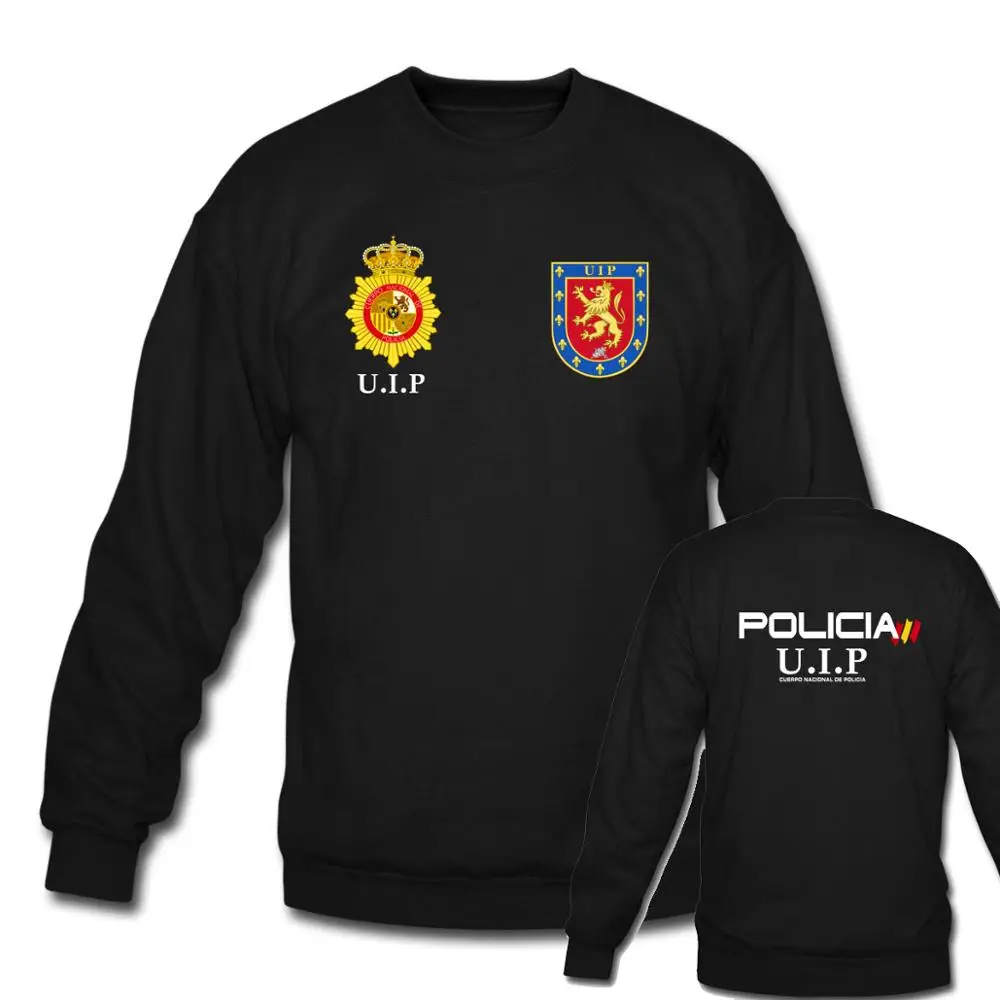 Мужская толстовка Espana Policia испанская национальная полиция Espana Policia CNP UIP УПО анти бунт SWAT GEO идет спецназ пуловеры - Цвет: Men Black 4