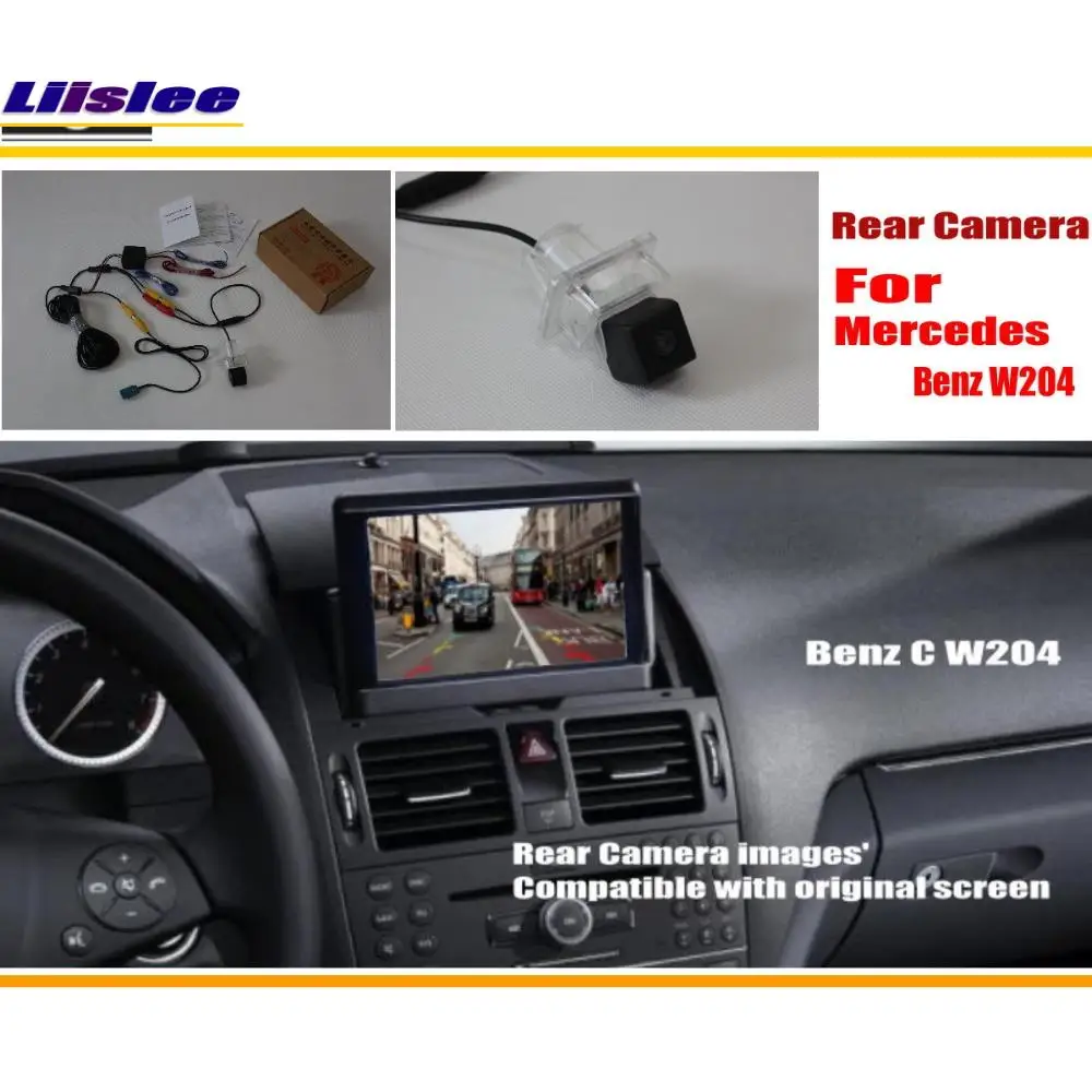 Liislee камера заднего вида для Mercedes Benz C Class W204 2007~ /камера заднего вида/RCA и экран